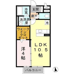 河内花園駅 徒歩12分 2階の物件間取画像